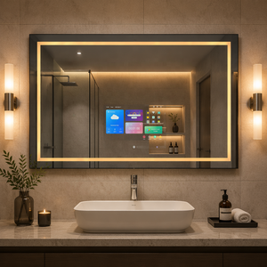 Espejo de Baño Inteligente Impermeable de 19, 22 y 26 Pulgadas con TV HD, Luz Frontal/Trasera, Pantalla Táctil, Compatible con Descarga de Contenido Personalizado - Product Image 5