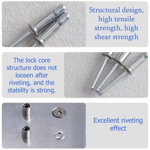 Ampoule haute résistance Structural <span class=keywords><strong>Orlock</strong></span> Rivets aveugles en acier inoxydable Hemlock Aveugle Pop Allok Rivets Résistent aux hochets et aux vibrations - Product Image 6