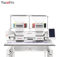 VanePro Nouvelle Machine à Broder 3D à 2 Têtes pour T-shirts et Casquettes, 12/15 Couleurs, Moteur Haute Qualité, Usage Domestique