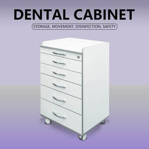 YAYIDA Dental Storage Cabinet 59x50x89cm Mobile Tool Cabinet With Silent Sliding <b>Track</b> For Clinic Use - Product Image 3