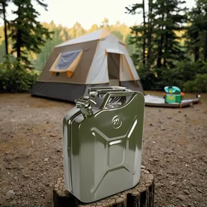 Jerry Can hors route personnalisé de 20 litres Réservoir de carburant portable pour le camping <span class=keywords><strong>Bidon</strong></span> d'<span class=keywords><strong>essence</strong></span> avec support - Product Image 1