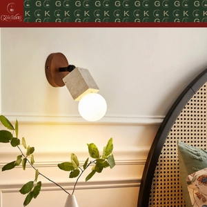 Applique murale GOLDKING pour chambre et entrée, en travertin beige et noyer, à angle réglable, OEM ODM, directement de l'usine - Product Image 4