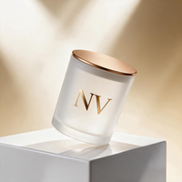 Vases à bougies en verre personnalisés de 7,44 oz, 10,65 oz et 14,20 oz avec couvercles en bois pour bougies parfumées de luxe en gros