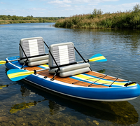 Kayak gonflable multifonctionnel en PVC stable, planche à pagaie tandem, planche de surf, portable, double place, pour usage familial en plein air