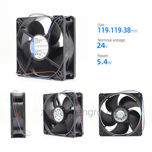 พัดลมระบายความร้อนแบบแกนสำหรับตู้ รุ่น 4414N ขนาด 119x119x38 มม. 24V DC 12 ซม. 205 ลบ.ม./ชม. 3650 รอบต่อนาที 5.2 วัตต์ แบบลูกปืนทรงกลม สี่เหลี่ยม รับผลิตแบบ OEM/ODM - Product Image 2