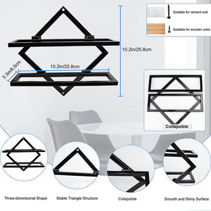 Hiện Đại Sáng Tạo Có Thể Gập Lại Treo Tường Kim Loại Giá Rượu Vang Cho Nhà Bar & Đảng Treo Rượu Vang Thủy Tinh & Cốc Lưu Trữ Mát - Product Image 5