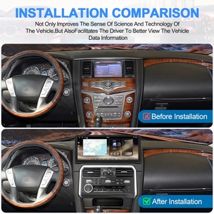 Écran autoradio multimédia Android 17 pouces pour Nissan Armada Patrol Y62 pour Infiniti QX56 QX80 2010 2020, unité principale automobile, nouveau design - Product Image 5