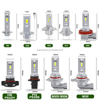 TGZ Rentable Automobile Équivalent Ampoule LED H1 H3 H7 H11 H16 9005/HB3 9006/HB4 9012 Aucune Erreur Auxiliaire OEM Canbus