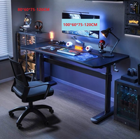 Table de bureau réglable moderne en mélamine, idéale pour le travail en position debout – Meilleure vente
