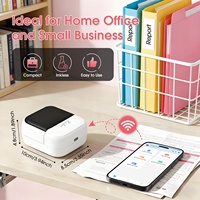 Imprimante Thermique Sans Fil Portable, Imprimante de Codes-Barres Mobile Mini Sans Fil pour Étiquettes Autocollantes