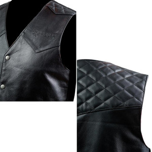 Chaleco de cuero Carburo Logan Negro XXL - Product Image 4