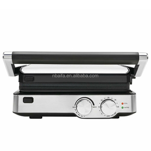 Parrilla de contacto eléctrica desmontable digital Aifa con parrilla de cocina extraíble 6 4 2 rebanadas con temporizador de dos perillas - Product Image 1