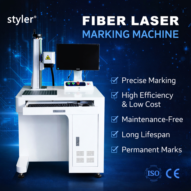 Styler OEM Lithium Battery Laser Marker for Metal Engraving Permanent Marking Battery Serial Number Marking Machine CE 2026