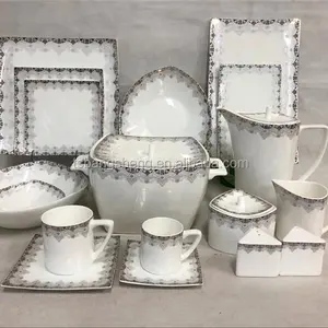 Набор керамической посуды высокого качества в египетском стиле, 66 шт. - Product Image 1