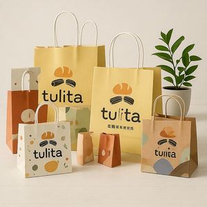 Custom Thin <b>Paper</b> Bags for Cafe Branding Cheap White Wrapping <b>Paper</b> Bags with Customized Logo Printing - Product Image 6