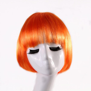 Pelucas Sintéticas Cortas de Diseño de Lujo, Resistentes a Altas Temperaturas, Lisas, 100% de Densidad, Hechas a Máquina para Mujeres - Product Image 2