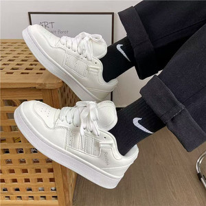 Zapatillas de Skate Casuales Transpirables de Caña Alta para Parejas - Blancas - Product Image 3