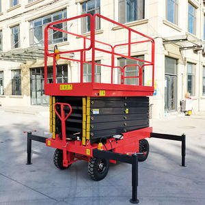 Plataforma Elevadora de Tijera con Tracción a Batería de 24V, Altura Máxima de Trabajo de 4-20m, para Trabajos de Construcción e Industriales - Product Image 1