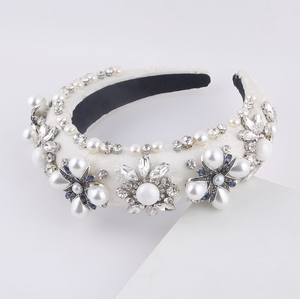 ที่คาดผมไข่มุกขนาดใหญ่ฟองน้ำหนาแฟชั่นใหม่สำหรับผู้หญิงอุปกรณ์เสริม2025ผมสำหรับงานพรอม - Product Image 6