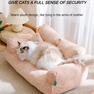 Hiver Réchauffement Sommeil Profond Et Doux Nuit Lit Pour Animaux Doux Chien Et Chat Canapé Lit Coussin Lit Pour Animaux De Compagnie - Product Image 5