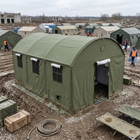 Tente modulaire en métal rigide pour l'abri et l'évacuation des personnes déplacées, idéale pour l'habitation - Vente en gros