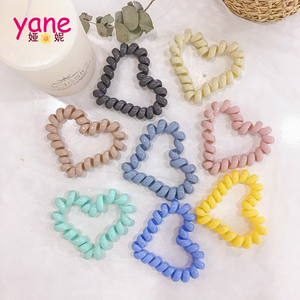 Musim panas baru desain warna terang hati bintang berujung lima bentuk persegi garis telepon tali rambut Loop - Product Image 1