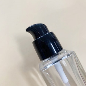 Envases Cosméticos al por Mayor, Botella de Vidrio Cuadrada Transparente de 15ml 20ml 30ml 40ml para Suero, Loción, Base de Maquillaje, con Bomba Dosificadora - Product Image 3