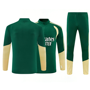 Autumn Winter Football Jersey 26/27 Madrid Training Uniform Set Half Zipper Long Sleeve Breathable sports suit <b>Soccer</b> Wear - Product Image 1