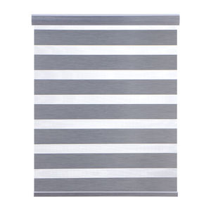 Điện Con lăn Shades Sheer vải thông minh điều khiển từ xa Alexa tương thích được xây dựng trong cài đặt cho khách sạn nhà Zebra rèm - Product Image 5