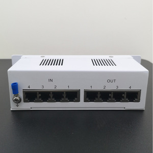 อุปกรณ์ป้องกันไฟกระชากแบบติดตั้งบนแร็ค 4 ช่องทาง รุ่น KLF-RJ45-4EB ยี่ห้อ Kelly Feng สำหรับอุปกรณ์อิเล็กทรอนิกส์ รองรับ T1+T2 SPD - Product Image 2