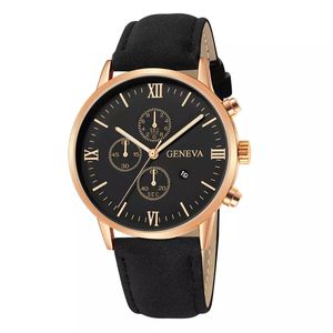 Montre calendrier pour homme, nouvelle montre Genève 2020, modèles à succès pour le commerce extérieur, montre à quartz décontractée avec bracelet pour homme - Product Image 3