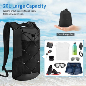 12-Color PVC Outdoor Sports <b>Waterproof</b> Backpack Heavy Duty Large Capacity Rafting <b>Swimming</b> Upstream <b>Bag</b> Dry Floating Backpack - Product Image 3