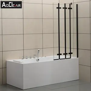 5 мм или 6 мм безрамные закаленные стеклянные двери для ванной комнаты Душевые Экраны для ванной