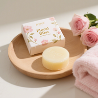 Boîte pliante de luxe pour emballage de savon avec logo en relief et finition de surface mate