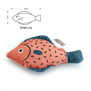 Juguete de Peluche con Forma de Pez con Catnip, con Sonido de Plástico Arrugado, Interactivo, Ecológico y Duradero para Gatos - Product Image 3