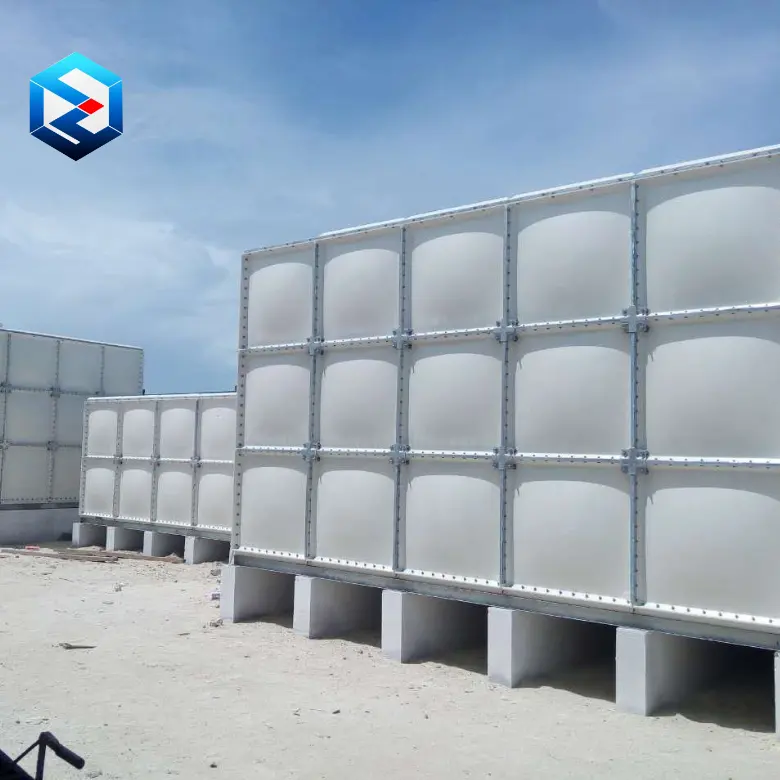 10000 litres Assembled Hot Selling Customized Food Grade FRP GRP Panel Cube Drinking Water Storage Tank
