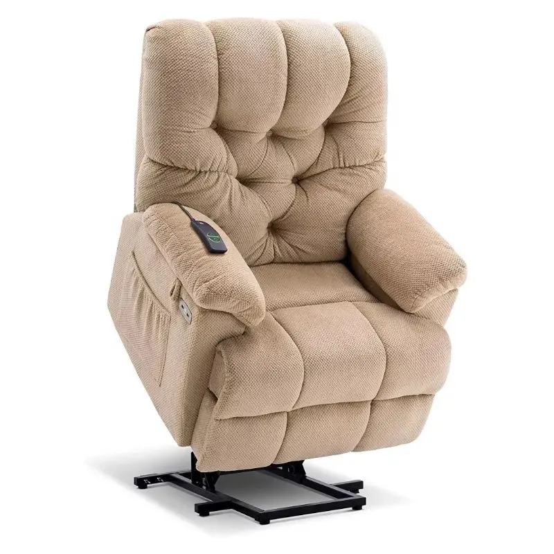 GEEKSOFA Fabric Power Electric Lift Liegestuhl mit Massage funktion für ältere Menschen