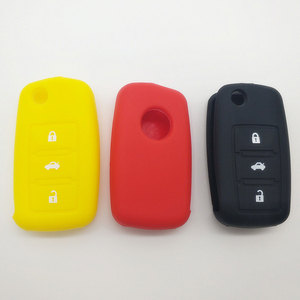 Housse de protection de clé de voiture en Silicone pour V W Golf Bora Jetta POLO GOLF Passat Skoda Octavia A5 Fabia <span class=keywords><strong>SEAT</strong></span> Ibiza <span class=keywords><strong>Leon</strong></span> - Product Image 2