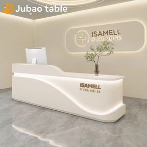 مكتب استقبال تجاري مطلي بالخشب لصالونات التجميل ومحلات الشعر ومتاجر الملابس والعيادات الطبية وعيادات التجميل - Product Image 1