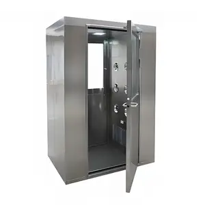 CE Standard High Cleanliness Clean Room Single Person Air Shower with Automatic Door Air Conditioner