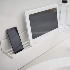 Estante de Almacenamiento Magnético para Baño, de Hierro Fundido, Montado en la Pared sin Perforaciones, con Acabado de Espejo, Ecológico, con Soporte para Teléfono Móvil y Tableta - Product Image 2