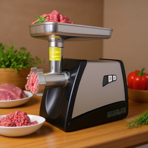 Picadora de carne eléctrica de 570W, máquina trituradora doméstica de acero inoxidable con función de embutidora de salchichas - Product Image 2