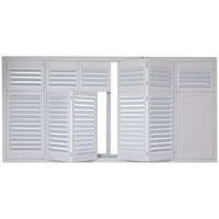 Volets de ferme horizontaux en bois de Paulownia, design rustique, sur mesure, pour fenêtres intérieures de cuisine et usage commercial