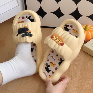 Chaussons d'hiver unisexes à enfiler, légers, à bout ouvert, pour l'extérieur, en PVC souple, antidérapants, motif dessin animé, pour couple, idéaux pour les vacances - Product Image 4