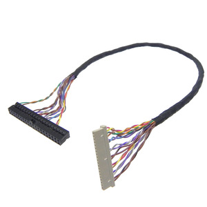 Cavo di conversione segnale LVDS da 40 pin passo 2.54mm Dupont a 30 pin passo 1.0mm DF14, cavo di test per scheda driver LCD industriale - Product Image 4