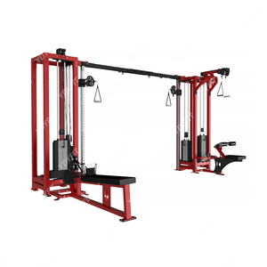 Station multifonctionnelle d'entraînement de force Smith <span class=keywords><strong>Machine</strong></span> Squat Rack 4 Station <span class=keywords><strong>Basic</strong></span> Trainer - Product Image 3