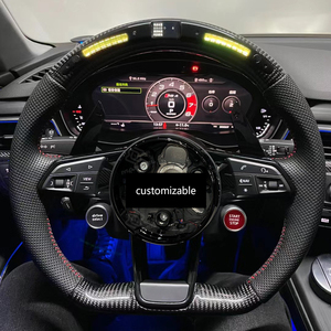 <span class=keywords><strong>Volante</strong></span> de Fibra de Carbono con Pantalla LED Mejorada para <span class=keywords><strong>Audi</strong></span> TT TTS TTRS R8 S3 S4 RS3 RS4 RS5 A4 A5 A6 Q5 Q3, Mejora del Interior del Automóvil - Product Image 3