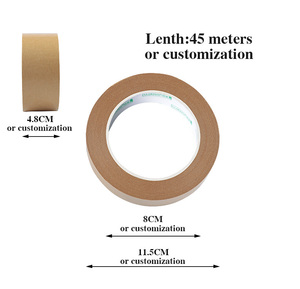 Youjiang 1in <span class=keywords><strong>t</strong></span>ùy chỉnh phân hủy sinh học đóng gói Băng vận chuyển không có lớp phủ PE Out Side <span class=keywords><strong>t</strong></span>ùy chỉnh in Kraft bao bì giấy Băng - Product Image 3