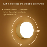 Lampes de nuit modernes à LED, 3 modes, rechargeables par USB, adhésion magnétique, éclairage d'urgence, salon, chevet, armoire, lampe