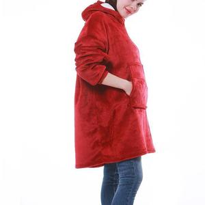 Bata de dormir de franela de doble cara para hombre y mujer, a prueba de frío, tipo jersey, cálida y a prueba de frío para exteriores, pijama de moda - Product Image 4